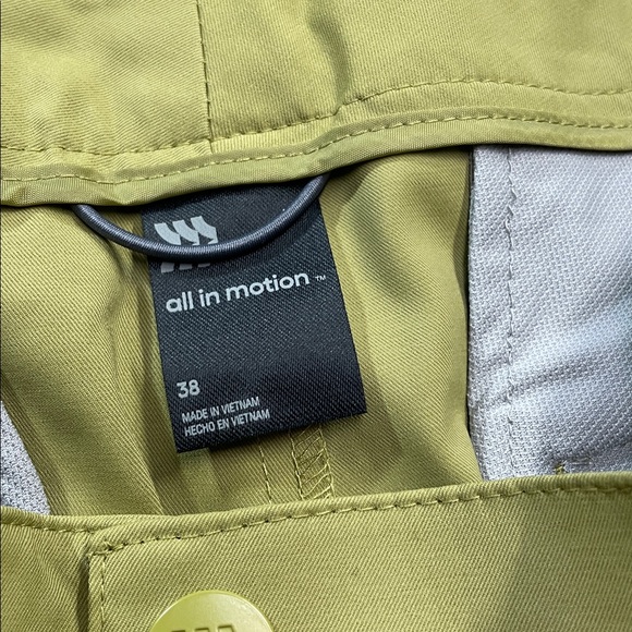 All In Motion Cargo Golf Shorts Dusty Khaki Green Mens Var Sizes Quick Dry | NWT - Picture 8 of 8